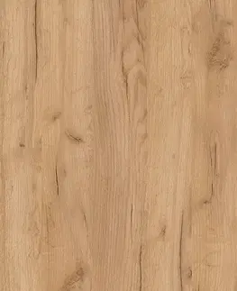 MIKIMI malá obývacia stena, biela/dub zlatý