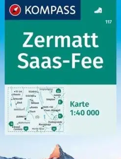 Zermatt, Saas-Fee 117 - 1:40 000