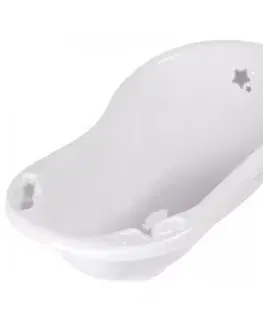 Kinekus Vanička detská plastová, 84cm, STARS, s výlevkou, svetlo šedá