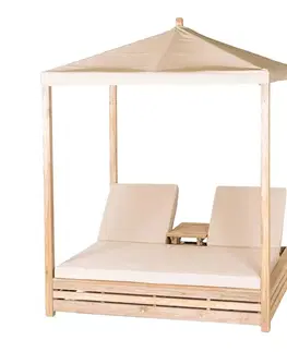 DEOKORK Teaková posteľ DAYBED