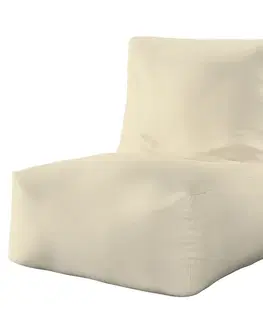 Dekoria Sedací vak v tvare kresla - jednofarebný, ecru, 87 x 31 x 75 cm, Chenille, 162-06