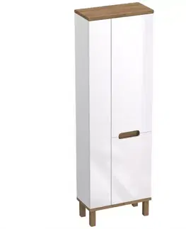 Vysoká Skrinka Ovo 60 3d Biela
