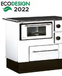 Kuchynské kachle Regular 46 Eco biela 8 kW ľavé