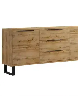 Komoda 2d 3s Halle 25 Dub Wotan