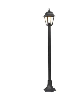Klasická lampa čiernej farby 122 cm IP44 - Capital