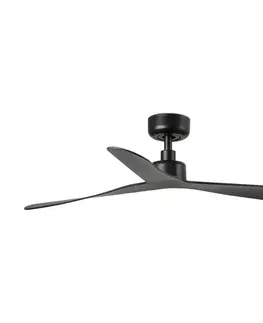 FARO Barcelona FARO 34196 - Stropný látor ROCKER M pr. 132 cm čierny + diaľkové ovládanie 34196