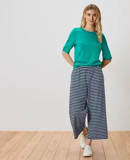 Štruktúrované nohavice culotte