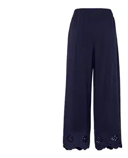 Nohavice culottes s výšivkou