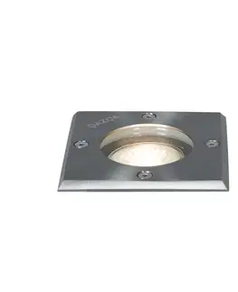 Zapojený bodový svietidlo oceľ 10,5 cm IP65 - Basic Square