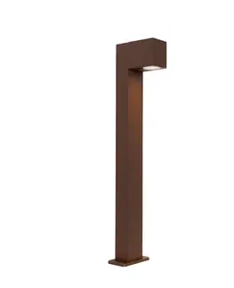 Priemyselná stojaca vonkajšia lampa hrdzavohnedá 65 cm IP44 - Baleno