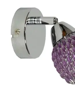 Nástenná lampa 1X40W G9 fialová ČÍRA