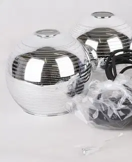 Závesná stropná lampa s 3 sklenenými tienidlami Trio