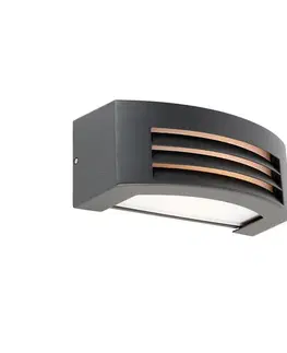 Moderná nástenná lampa antracit IP44 - Hurricane 1