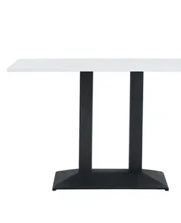 KONDELA Rinaldo Typ 2 jedálenský bistro stôl 120x60 cm biela / čierna