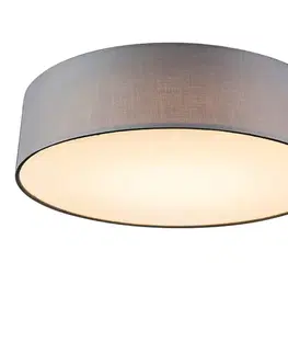 Stropné svietidlo sivé 40 cm vrátane LED - Drum LED