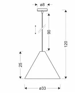 CONO lampa wisząca 33 czarny 1x40W E27 abażur fornir dębowy