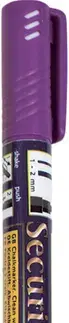 SECURIT Mikro kriedový popisovač, 1 - 2 mm, rôzne farby Červená