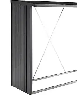 Biohort Drevník BIOHORT Woodstock 229 x 102 x 199 cm (tmavo šedá metalíza)