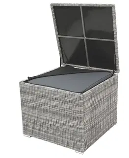 DEOKORK Box na podušky SEVILLA 82 x 82 cm (sivá)