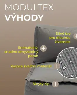 DEOKORK Záhradný detský textilný stredový diel MODULTEX KIDS (šedo-hnedá) bez náplne