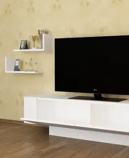 TV skrinka / Obývacia stena Ekol - White