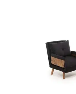 Rozkladacie kreslo Cosmo Single - Black