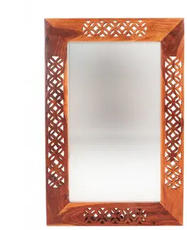 Zrkadlo Mira 60x90 indický masív palisander