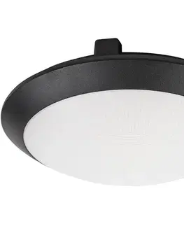 Rabalux 77235 - Vonkajšie stropné svietidlo so senzorom WELRO 1xE27/9W/230V IP65 pr.30 cm čierna 77235