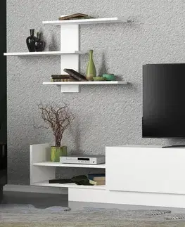 TV skrinka / Obývacia stena Egemen - White