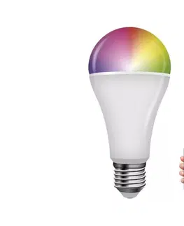  LED RGB Stmievateľná žiarovka GoSmart A65 E27/14W/230V 2700-6500K Wi-Fi Tuya ZQW516R