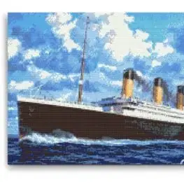 Diamantovanie podľa čísiel Titanic (40x60cm)