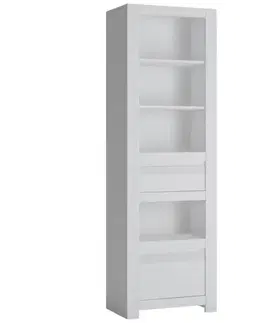 Regál Novi NVIR01 2S biela alpin/pvc biela supermat
