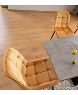 Signal Jedálenská stolička CHIC VELVET | čierne nohy Farba: Škoricová / Bluvel 4215