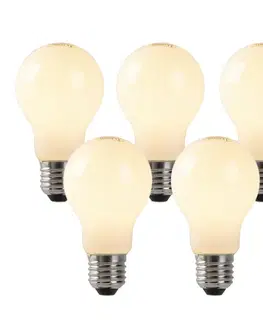 Sada 5 stmievateľných LED žiaroviek s opálovým sklom E27 4W 320lm 2200K