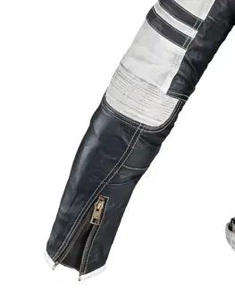 W-TEC Esbiker čierna s béžovými pruhmi - M