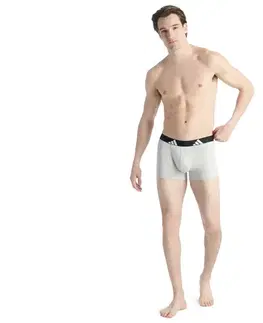 Boxerky adidas Active Flex, 3 ks, biele, sivé, čierne