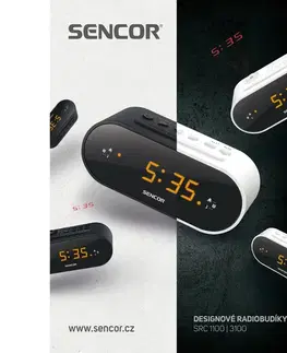 SENCOR SRC 3100 B rádiobudík s projekciou 35048702 