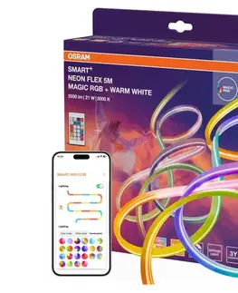 Osram - SMART+ MAGIC vonkajší stmievateľný LED pás RGBW 5 m, 21 W, 230 V, Wi-Fi + diaľkové ovládanie 4099854475559