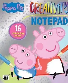 Blok na vyfarbenie Prasiatko Peppa