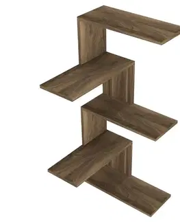 Nástenná polica Caniko - Walnut