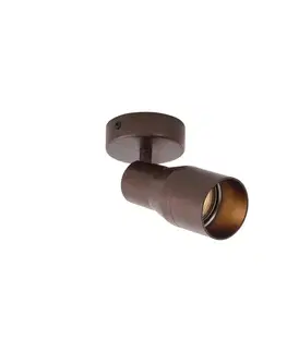 Moderné stropné bodové svetlo tmavá bronz GU10 50 mm okrúhle - Stanley