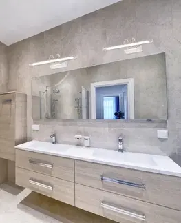 Chrómová LED 5W kúpeľňová nástenná lampa nad zrkadlo Linea