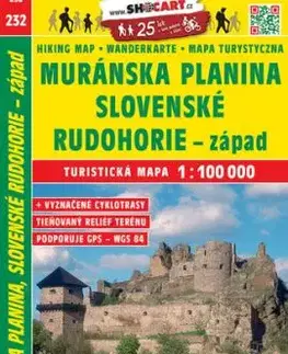 Muránska planina, Slovenské rudohorie - západ 1:100 000 TM 232