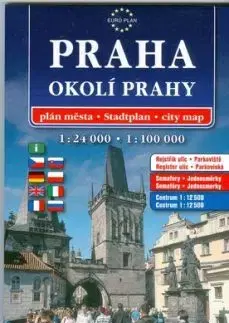 Praha Okolí Prahy turistická mapa 1:100 000