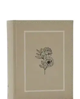 NKJV, Journal the Word Bible, Large Print: Reflect, Journal or Create Art Next to Your Favorite Verses (Stone Leathersoft over board, Red Letter) - Thomas Nelson