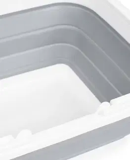 4Home Skladací silikónový nákupný košík Clean