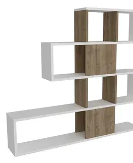 Knižnica Karlin - White, Walnut