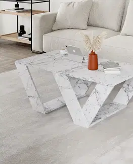 Konferenčný stolík Pipra - Carrara Marble