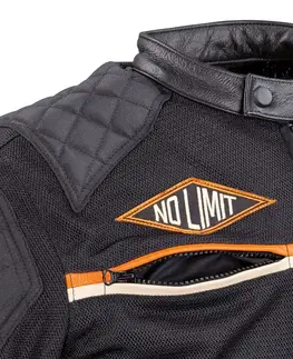 W-TEC 2Stripe čierno-béžovo-oranžová II - XL