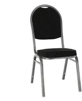 KONDELA Jeff 3 New konferenčná stolička čierna / sivá